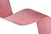 LaRibbons Twill Chevron Stripes Ribbon/Gift Wrap Ribbon, 1-1/2 Inch by 10 Yard/Spool, Red