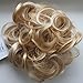 CAISHA Big Hairpiece Scrunchy Updo Bridal Hairstyle curly Messy Bun Light Blonde G15E