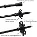 LotFancy Hiking Trekking Poles Ultralight Walking Sticks for Men Women, Tungsten Steel Spike Tip, Extra Rubber Tips Baskets Included (Pack of 2, Purple)