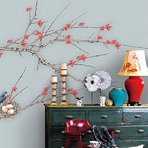 Wall Murals for Bedroom Chinese Style Removable Wallpaper Peel and Stick Wall Stickers - 66x96 inches
