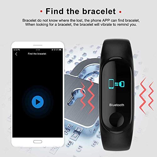 TEEPAO Fitness Tracker/Smart Bracelet,HD Color Screen IP68 Waterproof M3 Plus Activity Tracker Wristband with Blood Pressure Heart Rate Monitor,Sport Pedometer Step Counter for Android/iOS