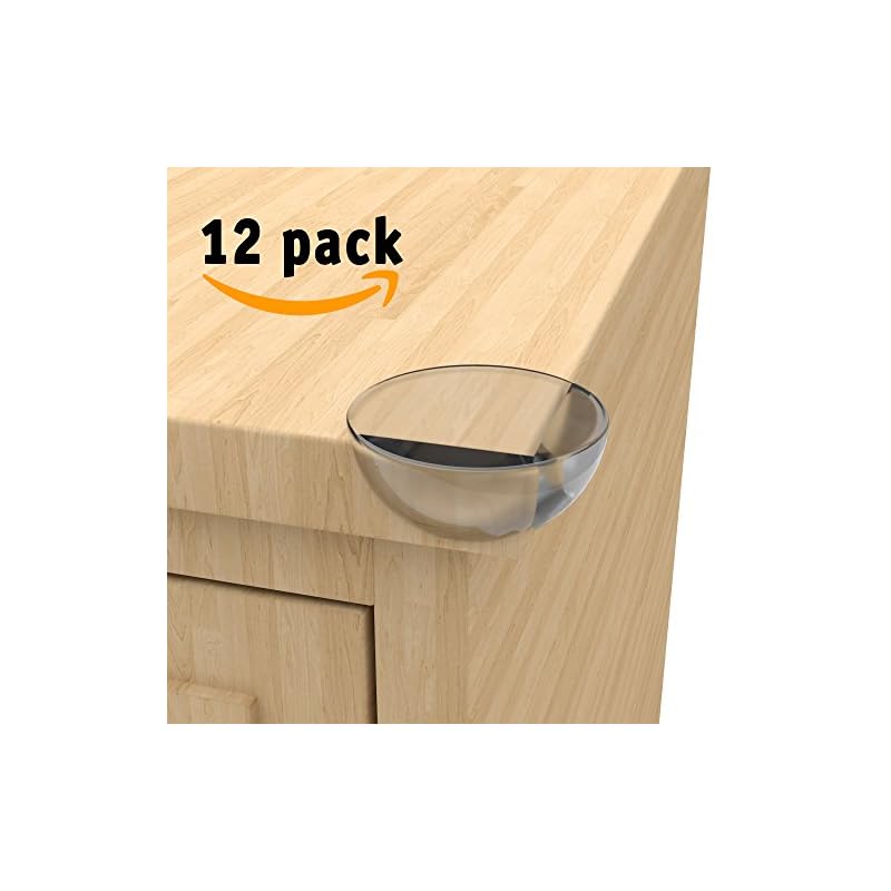 Bc Family Goods Baby Proofing Corner Guards Deluxe Safety Protector Bumpers For Furniture Cabinets And Sharp Edges Extra Strength Pre Applied Adhesive Gel 12 Piece Foryourcorner
