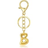 nylry Gold Initial Letter Keychain Gift for Women Initial Bag Charm Purse Charms for Handbags Accessories