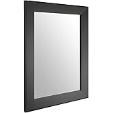 Ruomeng Rectangular Wall Mirror 12" x 16" Framed Mirror for Bathroom, Bedroom, Entryway, Living Room, Black