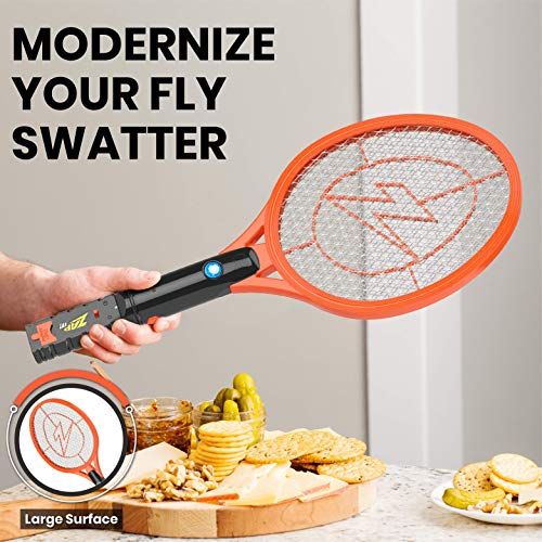 ZAP IT! Bug Zapper Rechargeable Bug Zapper Racket, 4,000 Volt, USB