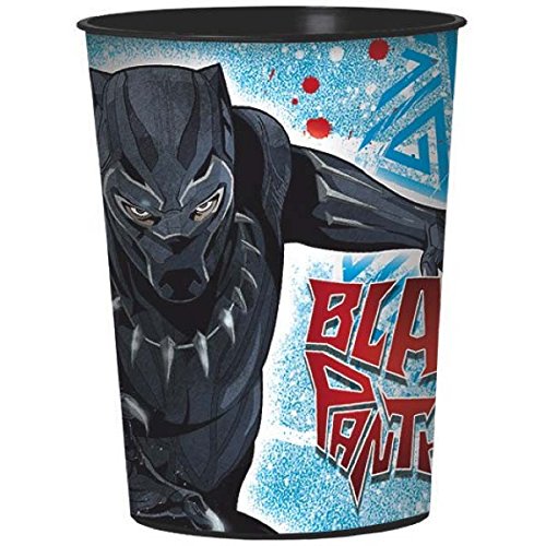 Black Panther Birthday Party Pack for 16 with Plates, Favor Cups, Napkins, Cutlery, and Tablecover. - Thumbnail 3