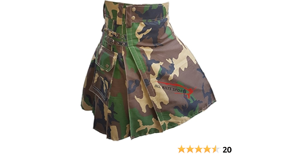 camo utility kilt