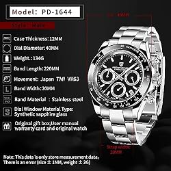 Pagani Design Men's Quartz Watch Simple Style High