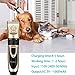 Showlovein Pet Grooming Clipper Kits Low Noise Rechargeable Cordless Quiet Cat Dog Groomer Tool Hair Trimmer Razor Blades with Combs, Scissor