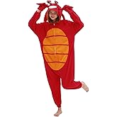 Crab Onesie Adult Red Crab Halloween Costume Cosplay Pajamas Polar Fleece