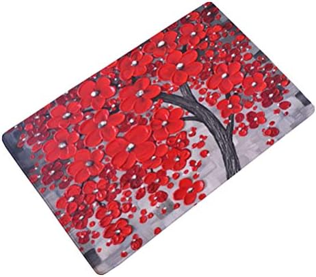 LamourBear Oil Painting Door Mat Thin Print Rectangle Doormat Kitchen Floor Runner Floor Mat Entry Mat Home Decor Carpet Indoor