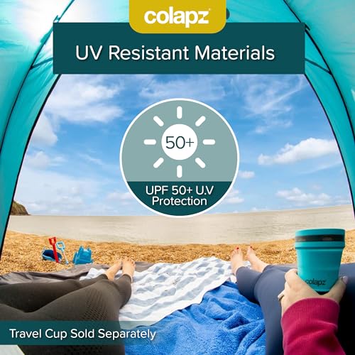Colapz Pop Up Tent, Luxurious Beach Tent, SPF50+ Tents Shelter for Adults, Protective and Easy to Use Tents with Portable Wind Breaker & Sun Shelters, Pop Up Beach Tent, Qucik Set Up Shelter