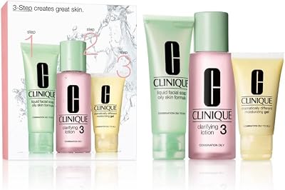 Clinique 3 Step Intro Kit Type 3 Skin Care Set for Oily/Acne Prone Skin