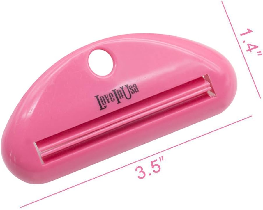 LOVEINUSA Toothpaste Tube Squeezer Dispenser- 4 Pack Random Colors: Home & Kitchen