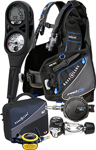 Aqua Lung Pro HD BCD i300 Dive Computer Titan / ABS Regulator Set Reg Bag Scuba Diving Gear Package