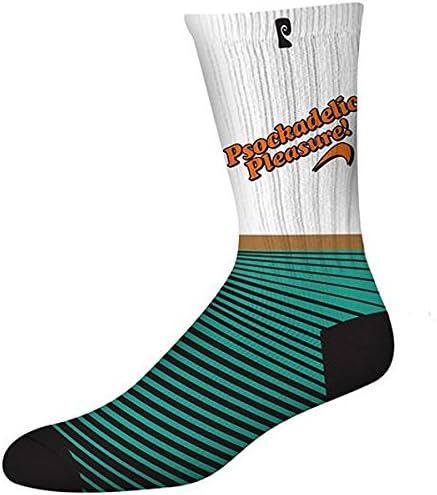Psockadelic Pleasuressmells Like Menthol Socks - White/Teal