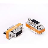 DB9 null modem female to female slimline data transfer serial port adapter 2 Pack