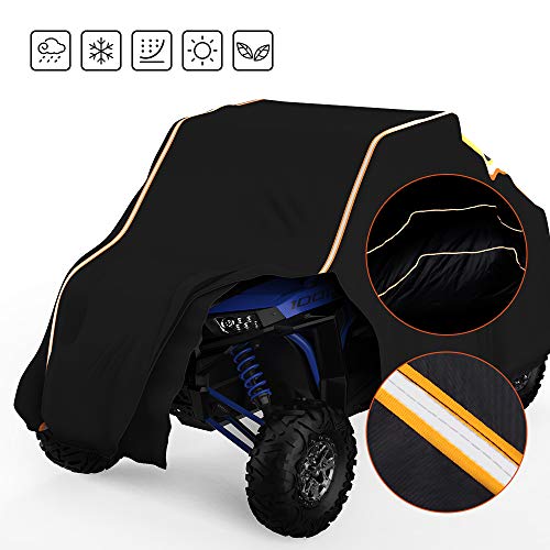 UTV Cover, kemimoto Heavy Duty RZR Cover 23 seaters with Reflective