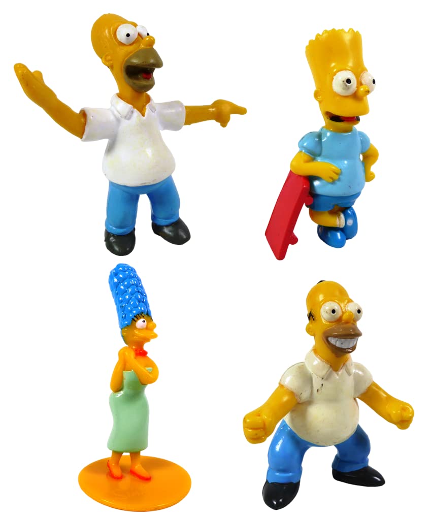 OPO 10 - Set of 4 SIMPSON HOMER, MARGE, BART figurines: see photos / LSIM1
