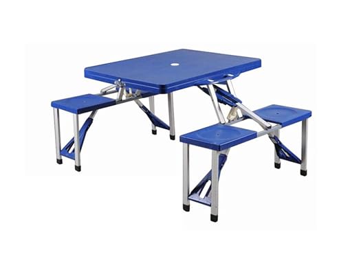 Lightweight Folding Picnic Table & Chair Set: Amazon.co.uk: Sports
