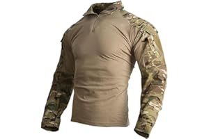 EMERSONGEAR Tactical Men Combat Shirt,Army Airsoft BDU Outdoor Shirt,G3 Paintball Long Sleeve T-Shirt Top