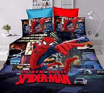 spiderman double bed sheets