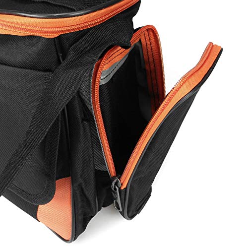 DHTOMC Angelkasten Fischen Tasche wasserdichte 1200D Oxford-Fischerei-Gerät-Beutel-bewegliche Schultertasche Schwarz… – Bild 6
