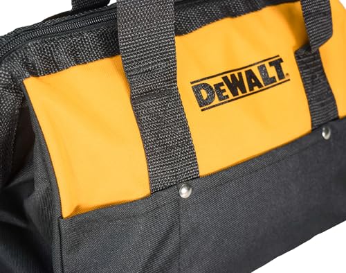 Dewalt Heavy Duty 12" x 9" Black/Yellow Power Tool Contractor Tool Bag photo 9