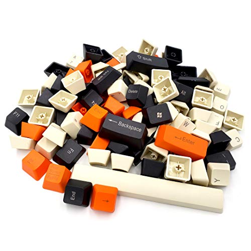 PBT Keycaps 104 Keys DIY OEM Profile Gaming Keycap Set NonBacklight Frosted Thickened Front