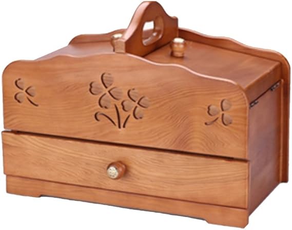 Wooden Jewelry Box Nan Caja de Madera Antigua Creativa de la joyería de la Vendimia Caja