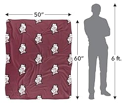 Bellarmine University Blanket, 50"x60" Logo Pattern