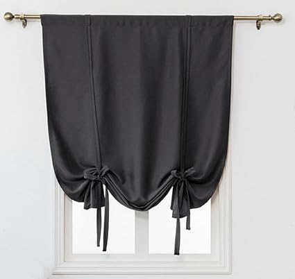 Zebrasmile Black Out Window Curtain Short Blackout Curtains Short Bedroom Darkening Curtains For Bedroom Short Blackout Window Shades For Bedroom Rod