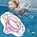 Baby Swimming Ring Floats with Safety Seat Double Airbag Swim Rings for Babies Kids Swimming Float Baby Floats for Pool Swim Training Aid Kids PVC Pool Floats for Toddlers of 6-24 Months - Pink