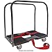 SNAP-LOC, Heavy Duty Moving Dolly 4 Wheels, 1,500 lb with Panel Bars, 4 Inch Casters, Dollies for Moving Cargo, E Strap Attachment Included, Black