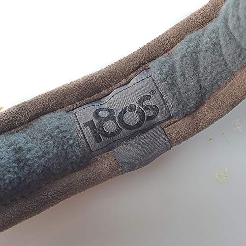 180s Men's American Wool Behind-the-Head Ear Warmer (Brown Tweed)