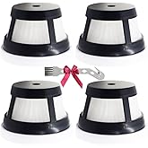4 Filter Sets Compatible with Bissell AeroSlim Cordless 29869 29861 29867 29868 29866 2986 Handheld Vacuums,Compare to Part # 1624405