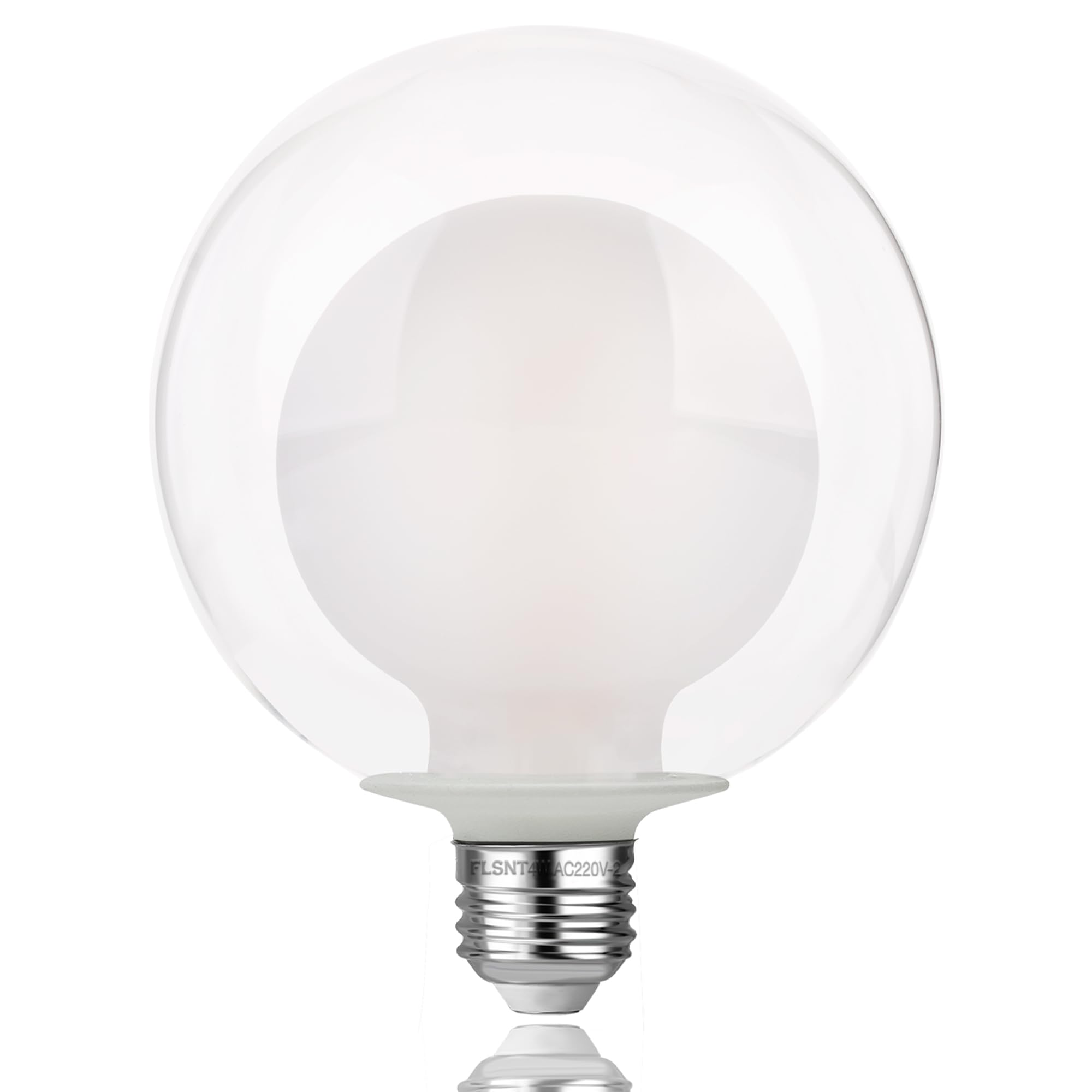 FLSNT G125 LED Large Edison Screw Bulb E27 1800K Warm White, 4W(40W Equivalent), 200LM Decorative E27 Vintage Light Bulbs, Non-Dimmable, Pack of 1