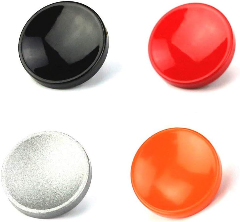JJC Pack of 4 (Red/Black/Silver/Orange) Metal Concave Surface Shutter Button for Lei. Q3 D-Lux8