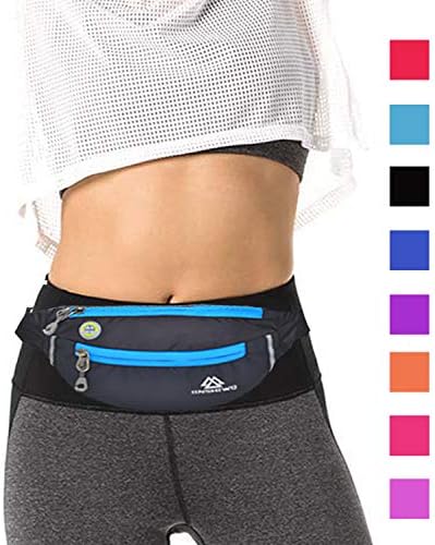 Uliteki Waist Bag for Women Men Gym Workout Yoga Travel Sport Outdoor Hiking Waist Bag, Waist Trainer Bag Pack
