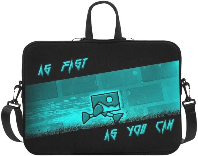 CHRISTIE QUINN Geometry Dash As Fast As You Can Messenger Laptop Bag (MacBook Pro 13")