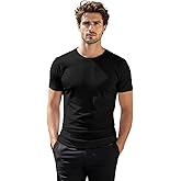 H2H Mens Casual Slim Fit Short Sleeve T-Shirts Soft Lightweight V-Neck/Crew-Neck Size XS to 3XL