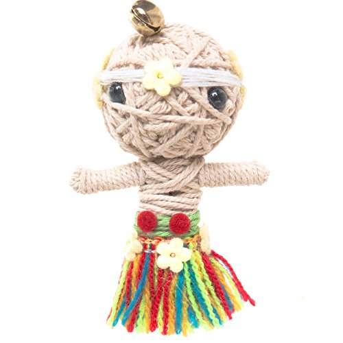 FROG SAC Voodoo Dolls Set of 2 Yarn String Doll Great as Keychain