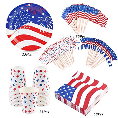 2 Decorations+Disposable+Dinnerware+Supplies+Independence