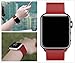 Seoaura Compatible Apple Watch Band 38mm 40mm, Stainless Steel Milanese Loop Replacement Strap with Magnetic Closure iWatch Series 4 3 2 1 Sports (Red, 38mm/40mm)