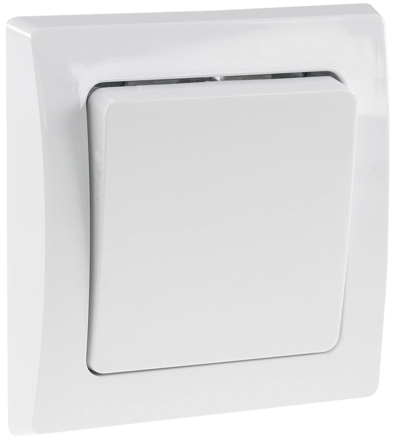 Delphi Flush-Mounted Toggle Switch White