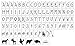 My Cinema Lightbox Alternative Letter Pack - 100 Letters, Wilderness Font and Animal Symbols - for Original A4 Size Light Box