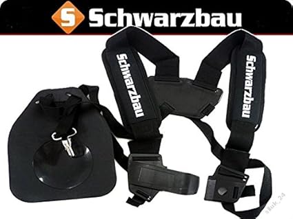 Komfort Tragegurt Doppel Schultergurt für Motorsense Freischneider Trimmer Neu Model (Model 2)
