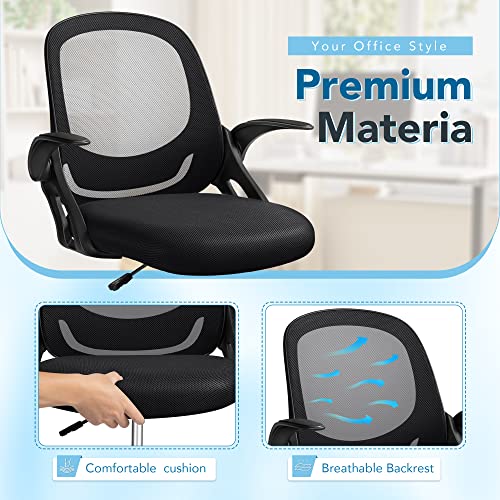 Devoko Drafting Chair Tall Office Chair with Flipup Armrests Executive