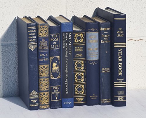 Decorative Books for Designers - Blue and gold