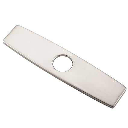Stainless Steel Sink Faucet Hole Cover gappo 9 6 kitchen sink faucet hole cover deck plate stainless steel escutcheon brushed nickel amazon com